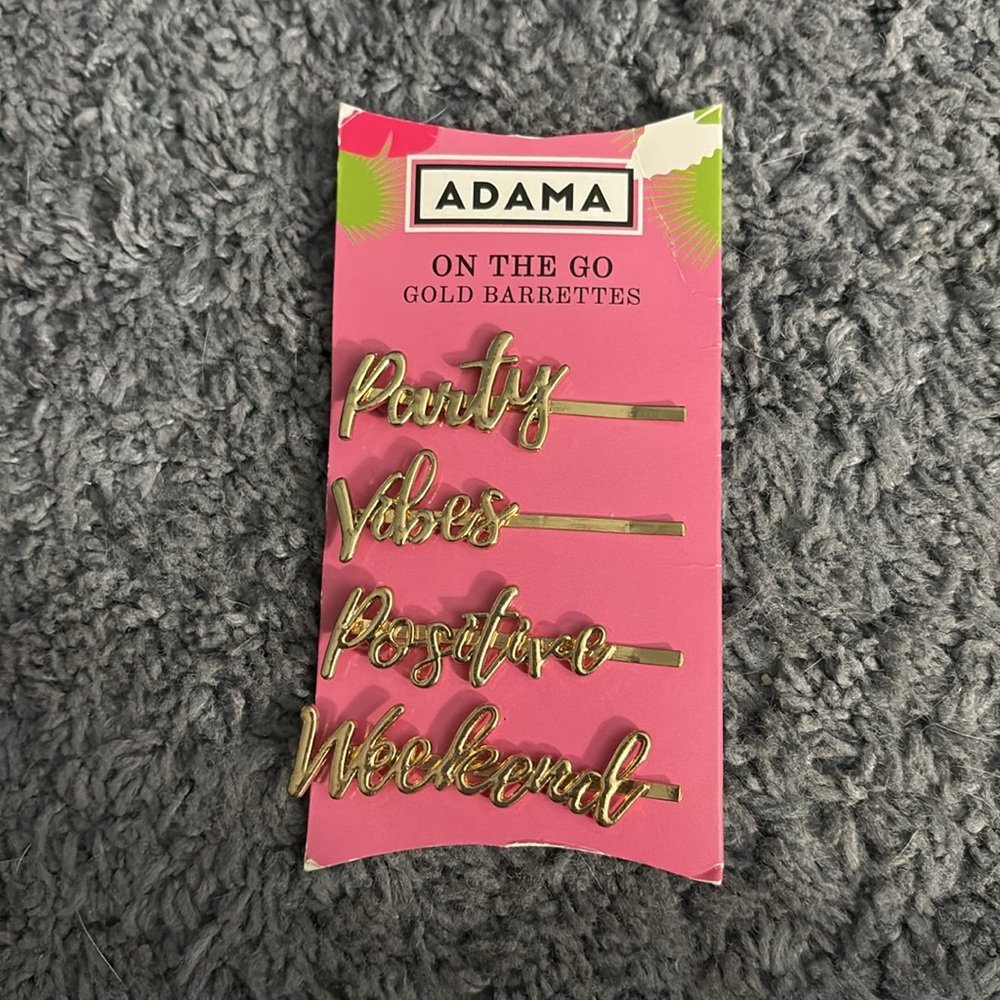 NWT word hair pins